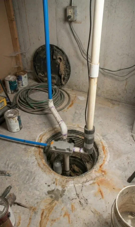 a sump pump recently fixed