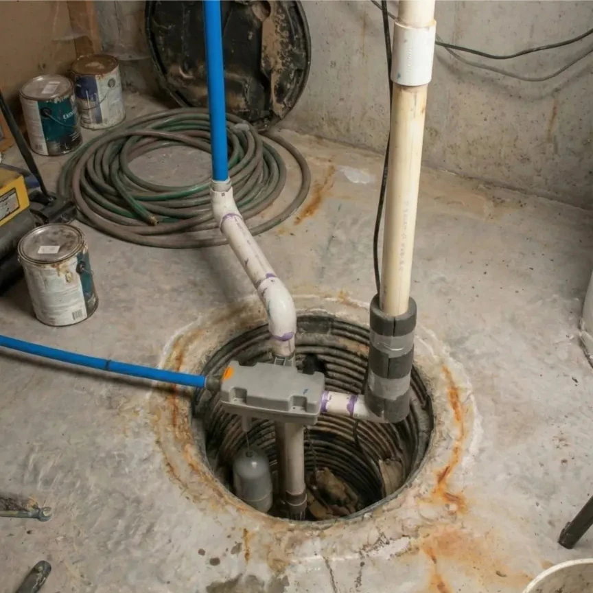 a sump pump recently fixed